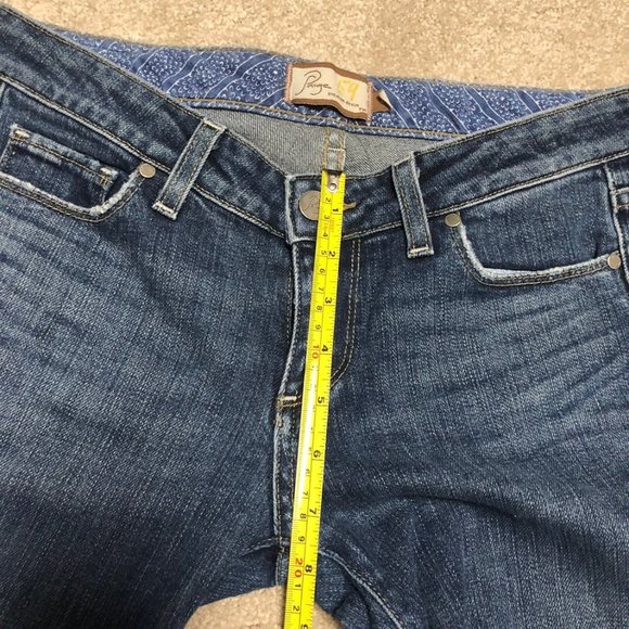 Paige laurel canyon flare jeans 28 6 vintage Rare ultra low rise - Picture 4 of 8